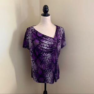 EUC asymmetrical neckline blouse
